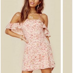 For Love and Lemons Aurora dress pink floral pattern